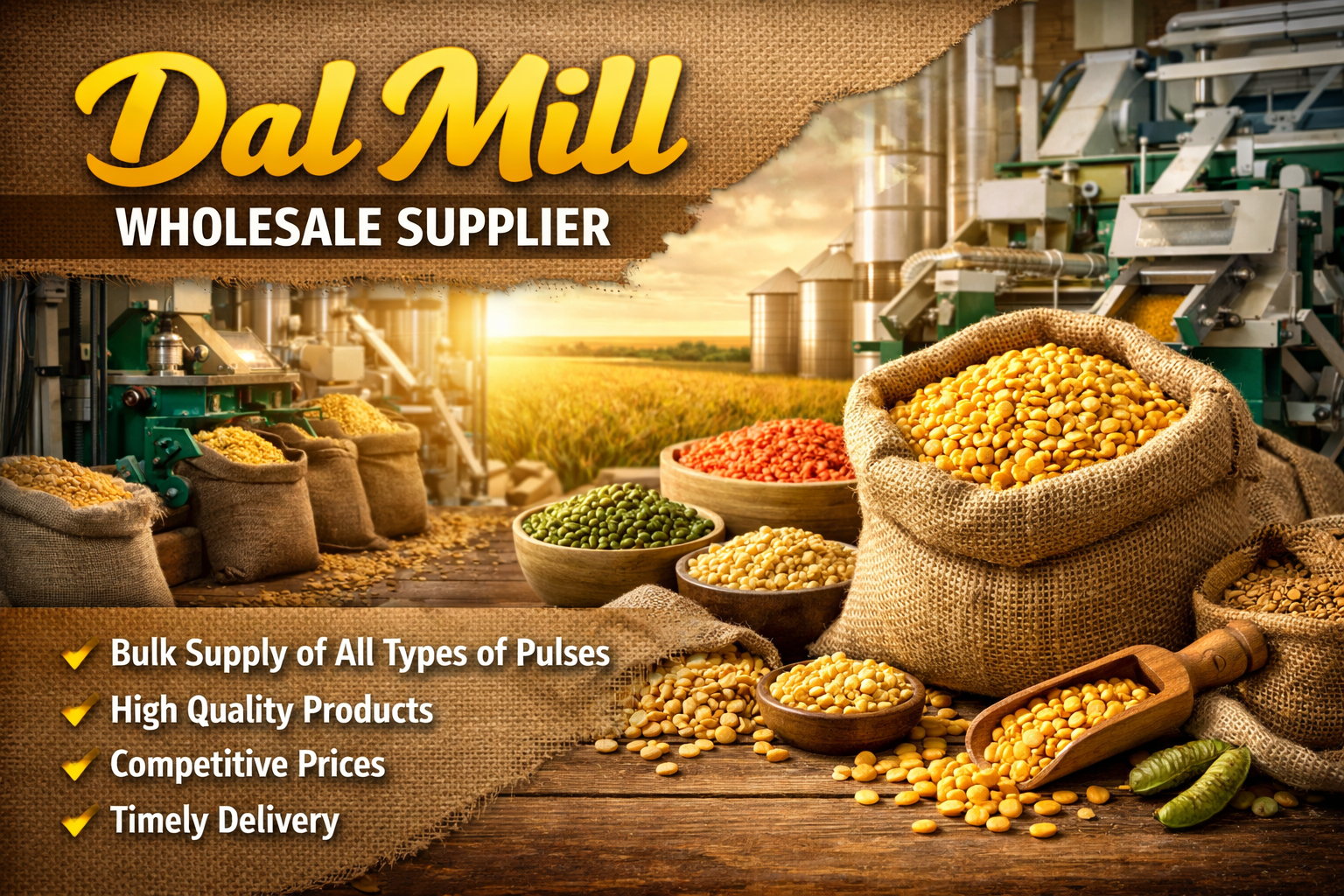 Dal Mill Wholesale Supplier – SK Dhall