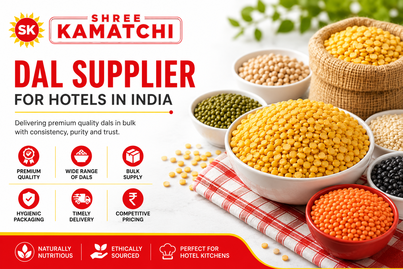 Dal Supplier for Hotels in India
